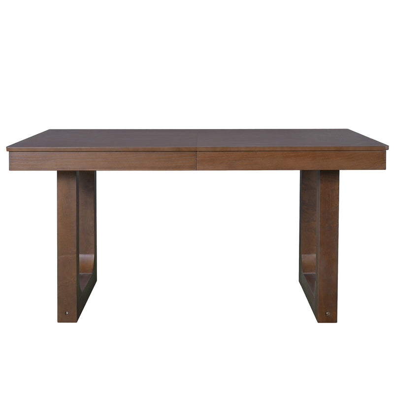 Extendable Dining Set, Farmhouse Extendable Table With Upholstered Chairs