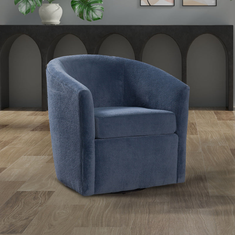 Oaklynn - Barrel Style Swivel Accent Chair by HouseOfZazla