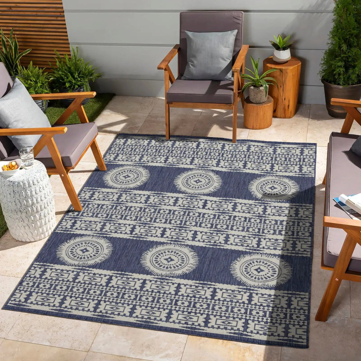 Sunshine - Indoor / Outdoor Area Polypropylene Rug by HouseOfZazla