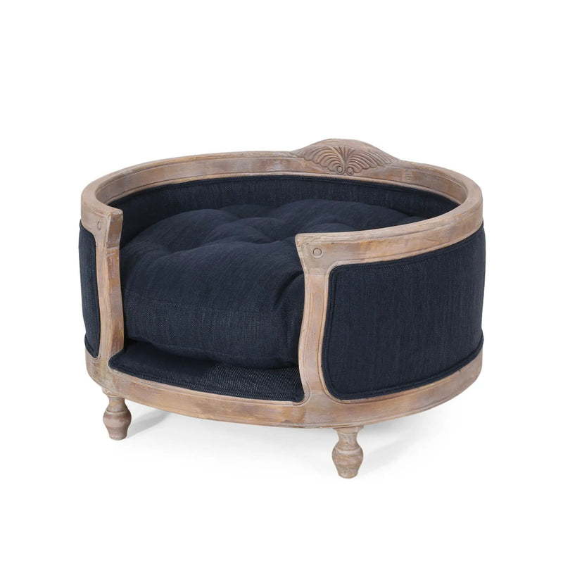 Upholstered Pet Bed, Fabric Dog Bed by HouseOfZazla