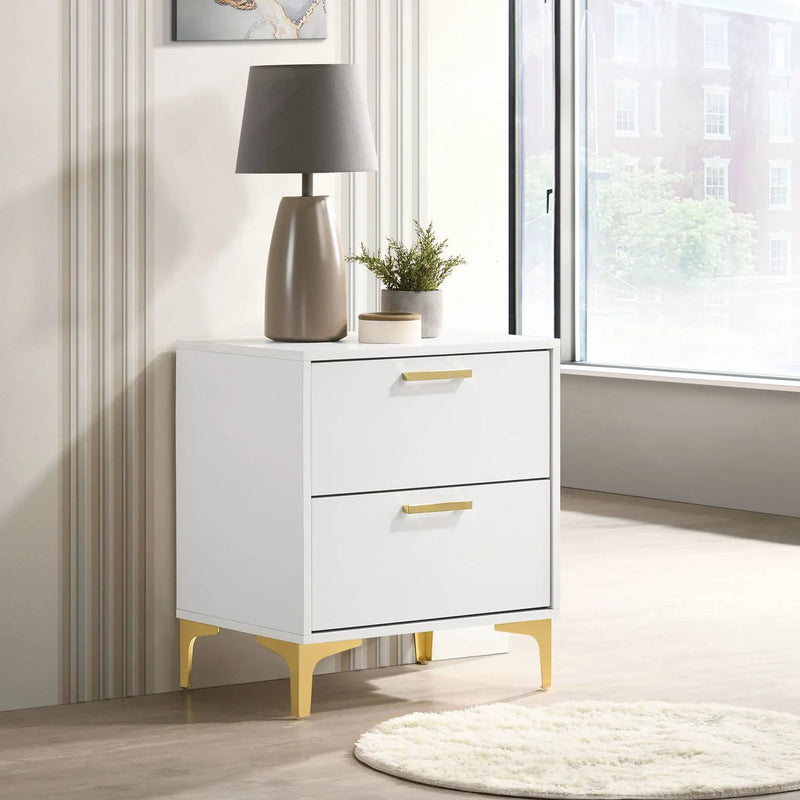 Kendall 2-drawer Nightstand White by Unique Piece Furniture