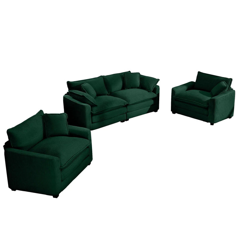 Elegant Oversized Sectional Sofa Set With Deep Seats And Flexible Layout by Unique Piece Furniture