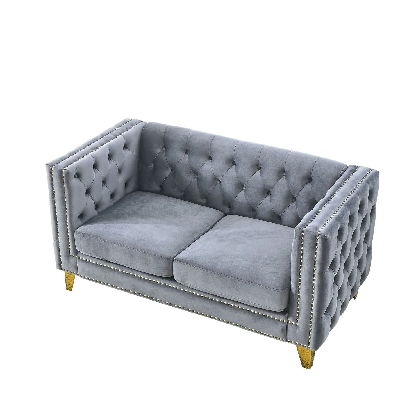 Modern Sofa With Button Tufting, Upholstered Couch For Living Room by HouseOfZazla