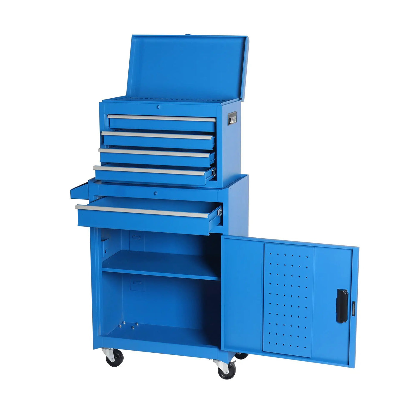 5-Drawer Rolling Tool Storage Cabinet with Detachable Top Toolbox by HouseOfZazla