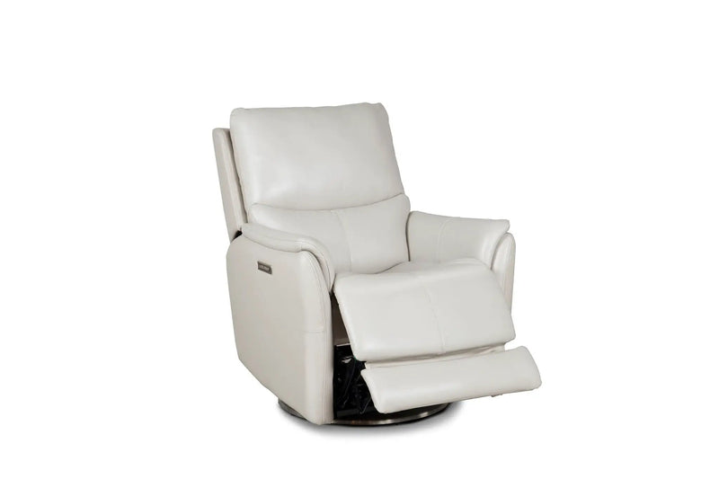 Salem - Swivel Recliner With Power Recline, Power Headrest, Power Lumbar, Layflat, 3" Footrest Extension by Unique Piece Furniture