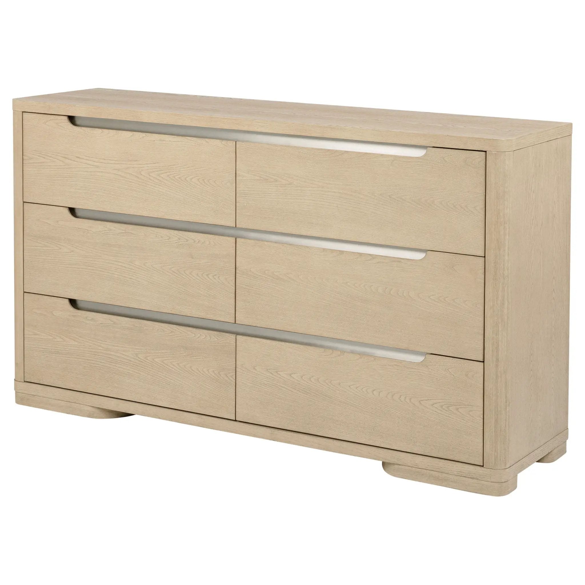 Ladera 6-drawer Bedroom Dresser Light Elm by Unique Piece Furniture
