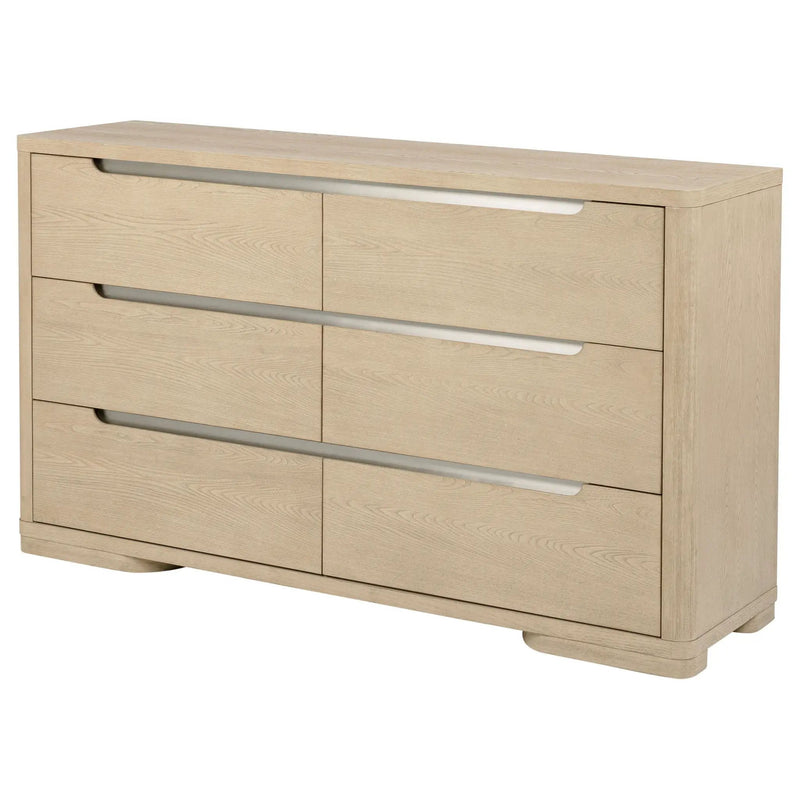 Ladera 6-drawer Bedroom Dresser Light Elm by Unique Piece Furniture