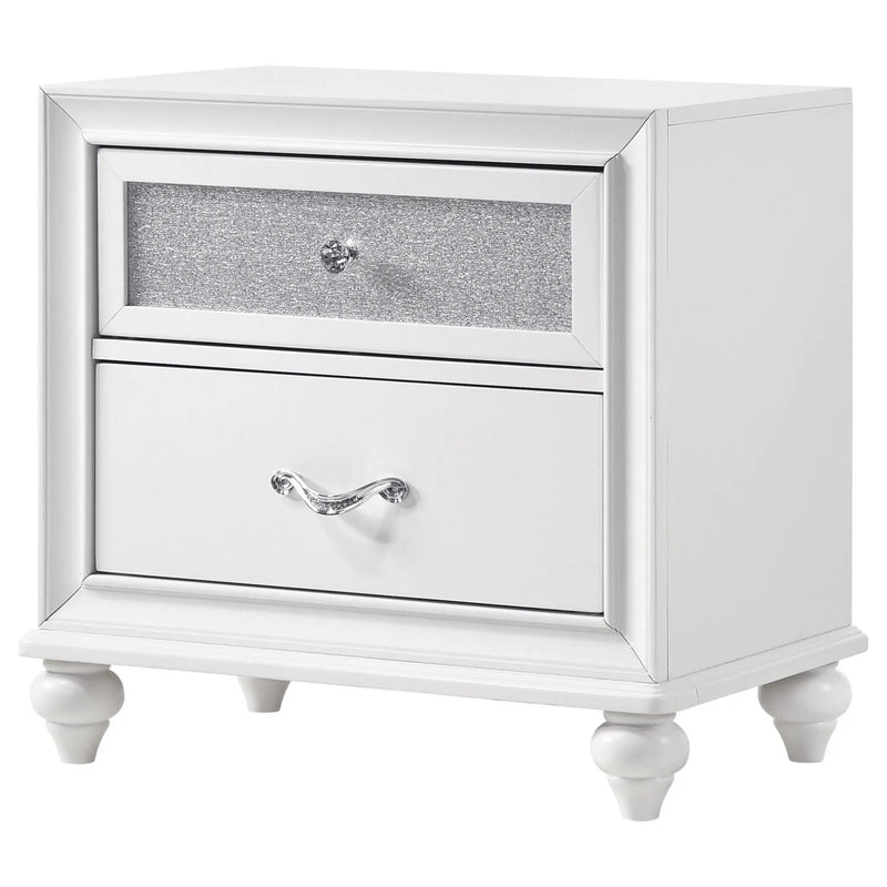 Barzini 2-drawer Nightstand White by Unique Piece Furniture