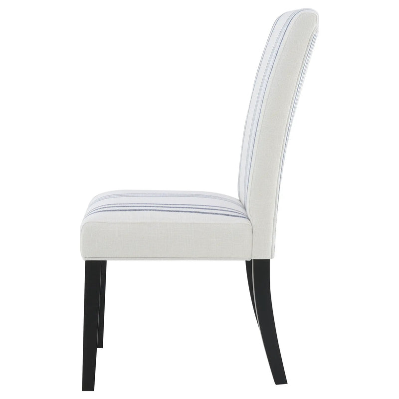 Herran Upholstered Dining Side Chair Beige (Set of 2) by Unique Piece Furniture