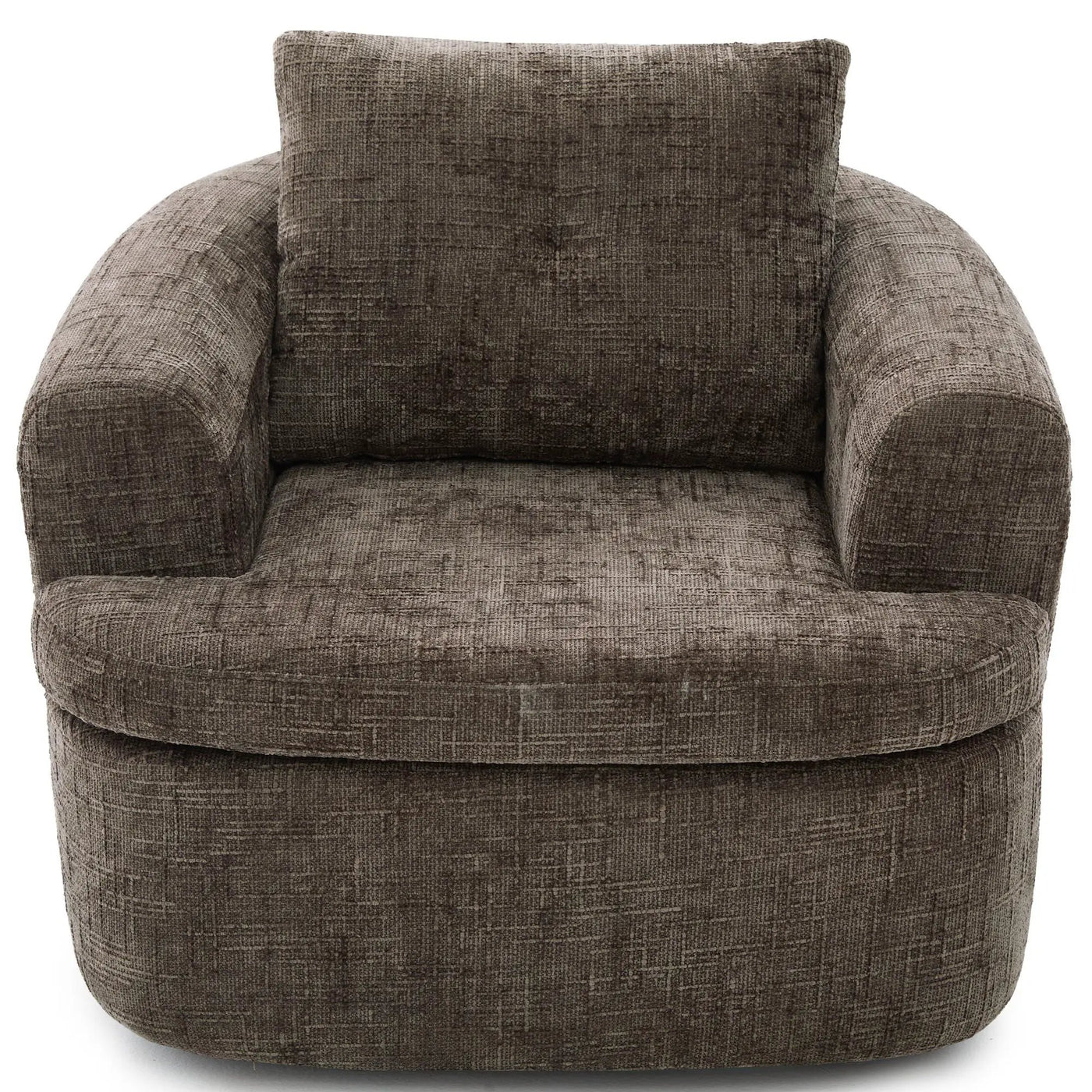 Modern Swivel Barrel Chair With Dual-Layer Cushion by Unique Piece Furniture