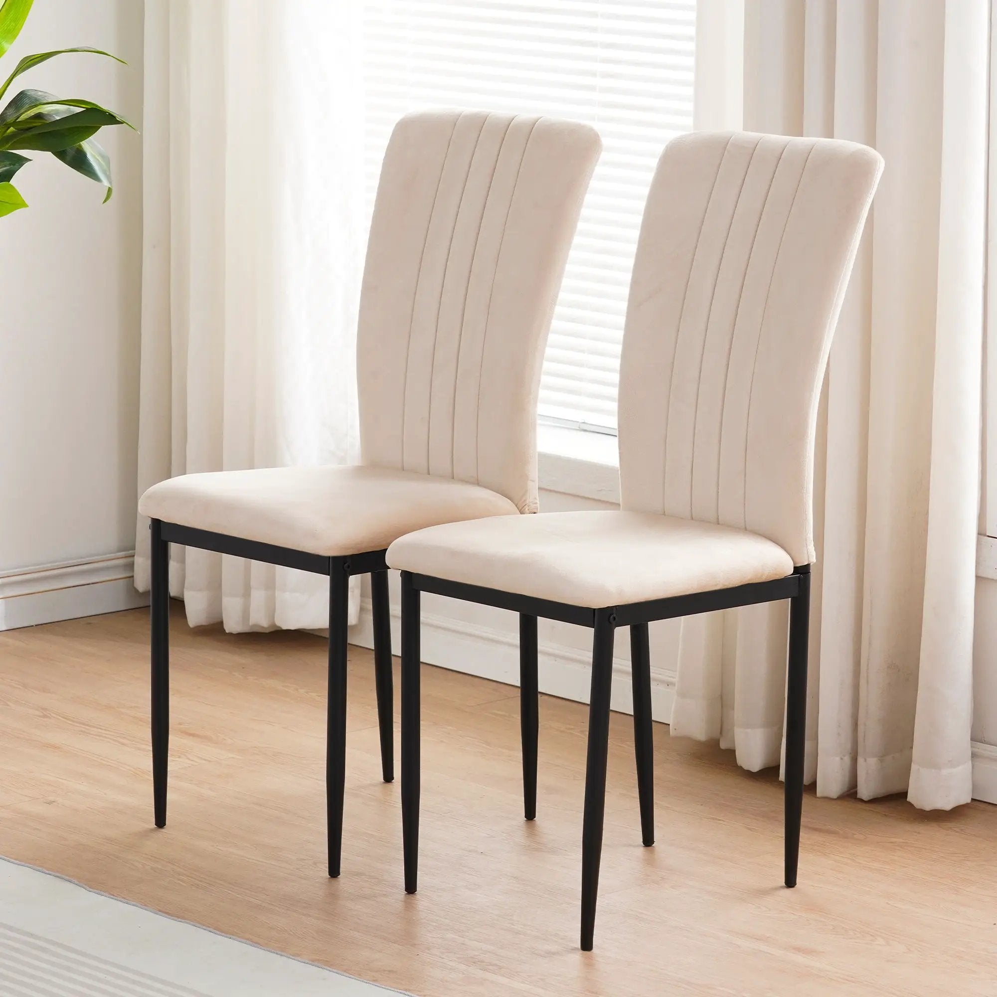 Velvet Dining Chairs For Dining Room (Set of 4) by HouseOfZazla
