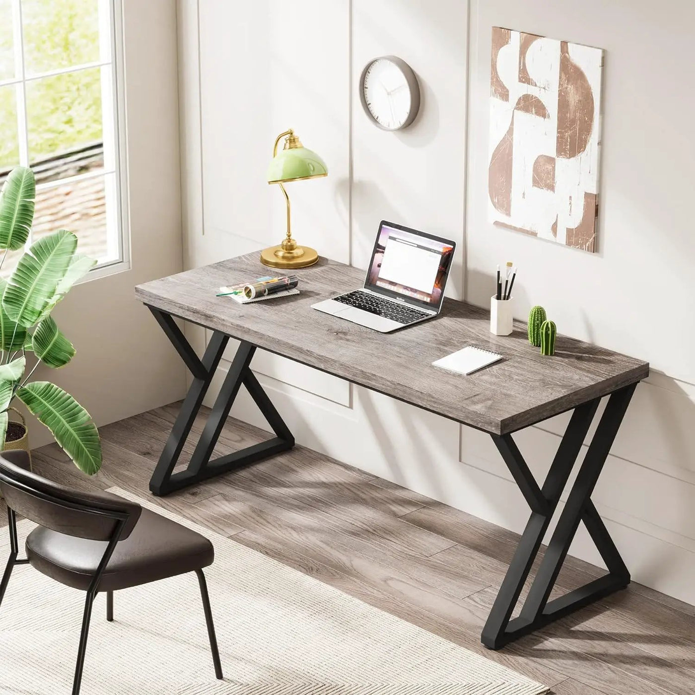 Writing Desk With Z-Shaped Legs by HouseOfZazla