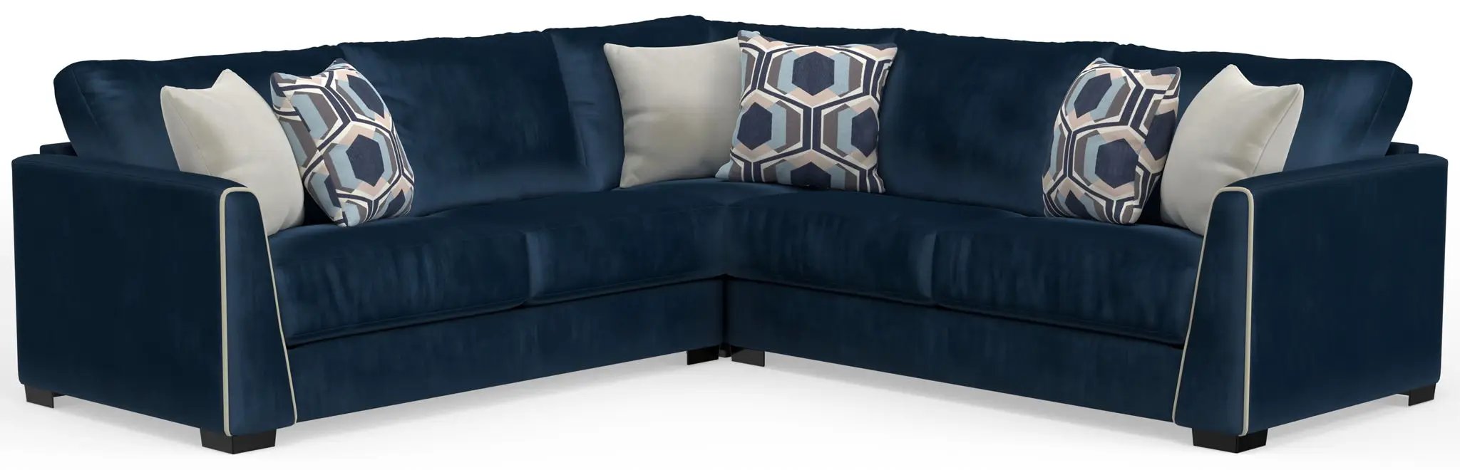 Jetson - Sectional With Comfort Coil Seat Cushions And Included Accent Pillows by Unique Piece Furniture
