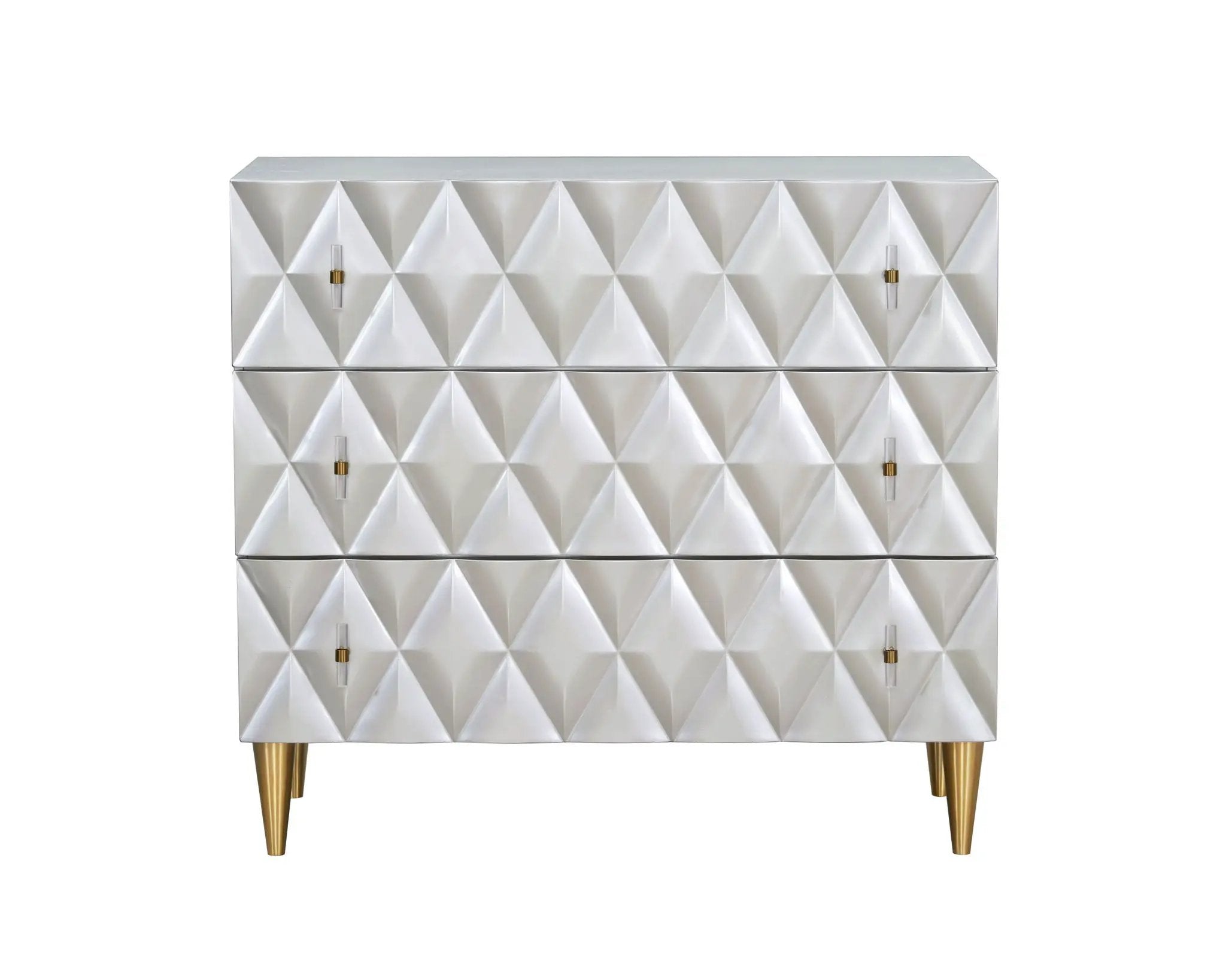 Anson Console Cabinet - Silver / Champagne by HouseOfZazla