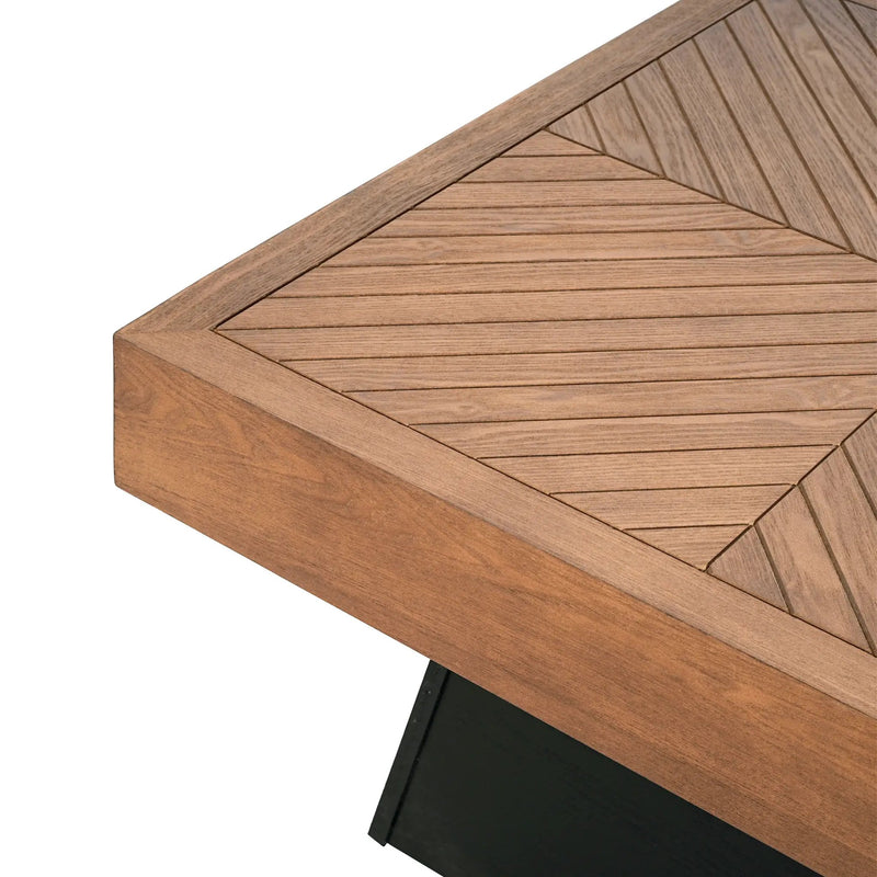 Modern Square Coffee Table for Living Room, 31.5 Inch by HouseOfZazla