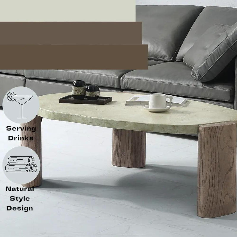Jacinda - Coffee Table - Weathered Gray & Oak by Unique Piece Furniture