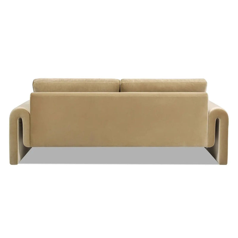 Mason - Arched Arm Sofa - Camel Brown Beige by Unique Piece Furniture