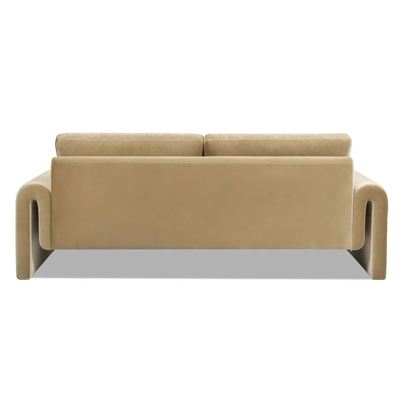 Mason - Arched Arm Sofa - Camel Brown Beige by HouseOfZazla