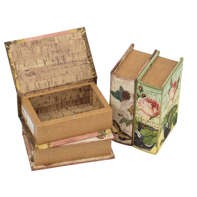 Book Boxes (Set of 4) - Multi by Unique Piece Furniture