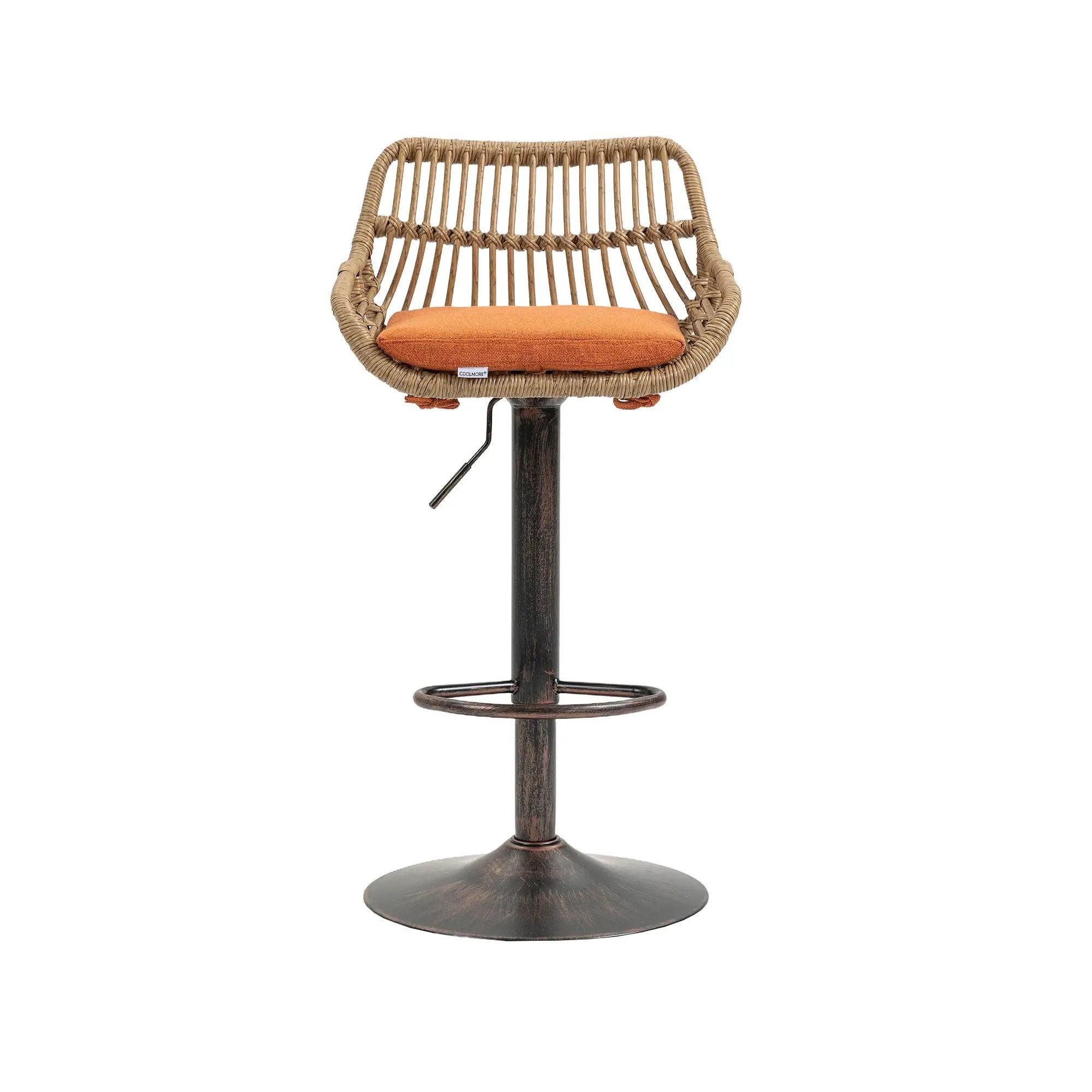Modern Swivel Bar Stools Adjustable Counter Chairs With Footrest (Set of 2) by HouseOfZazla