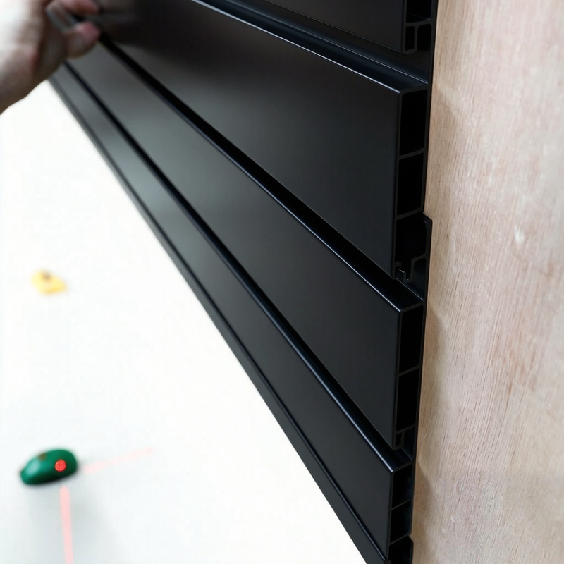 PVC Slatwall Panel Kit, 4x4ft Garage Wall Storage System, photo 4 of 10