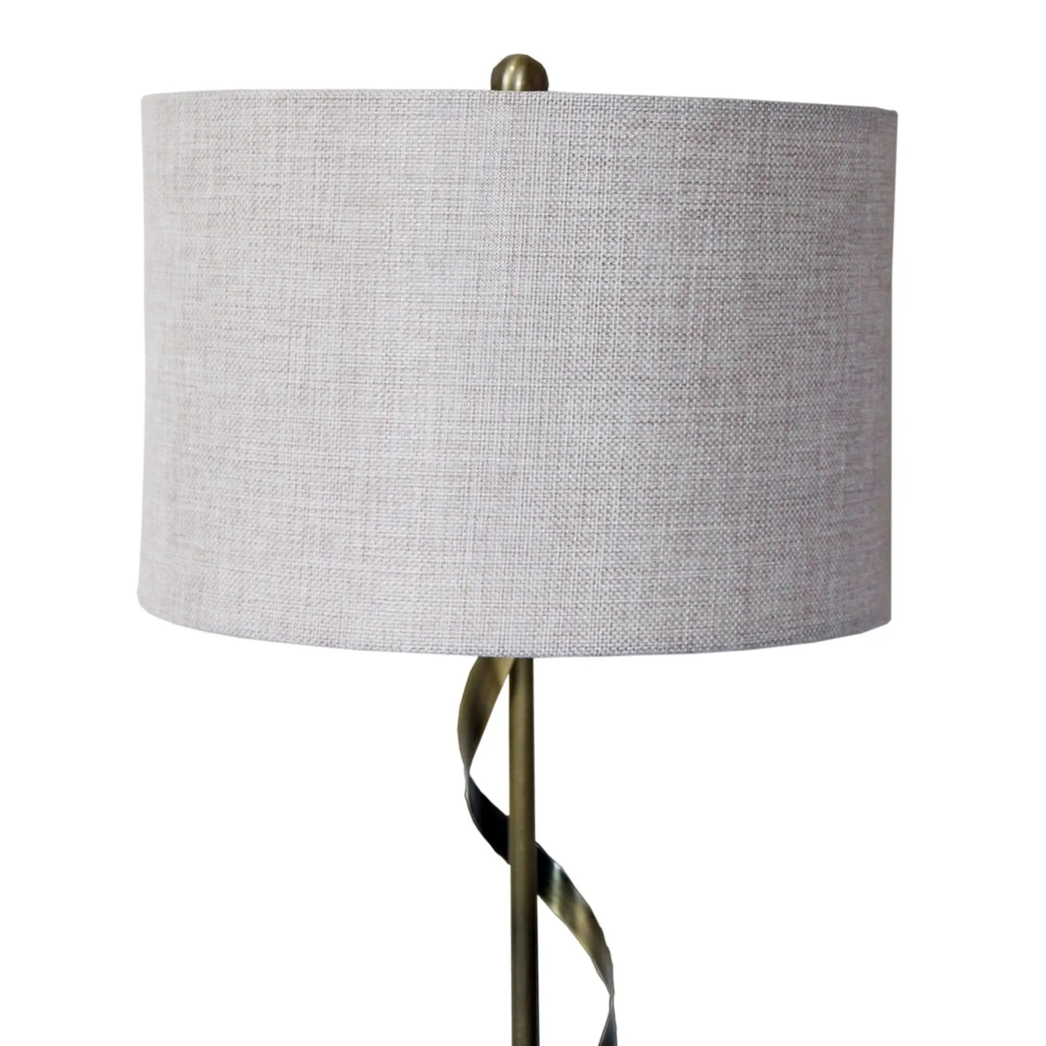 Nightstand Desk Lamp With Twisted Base - White by HouseOfZazla