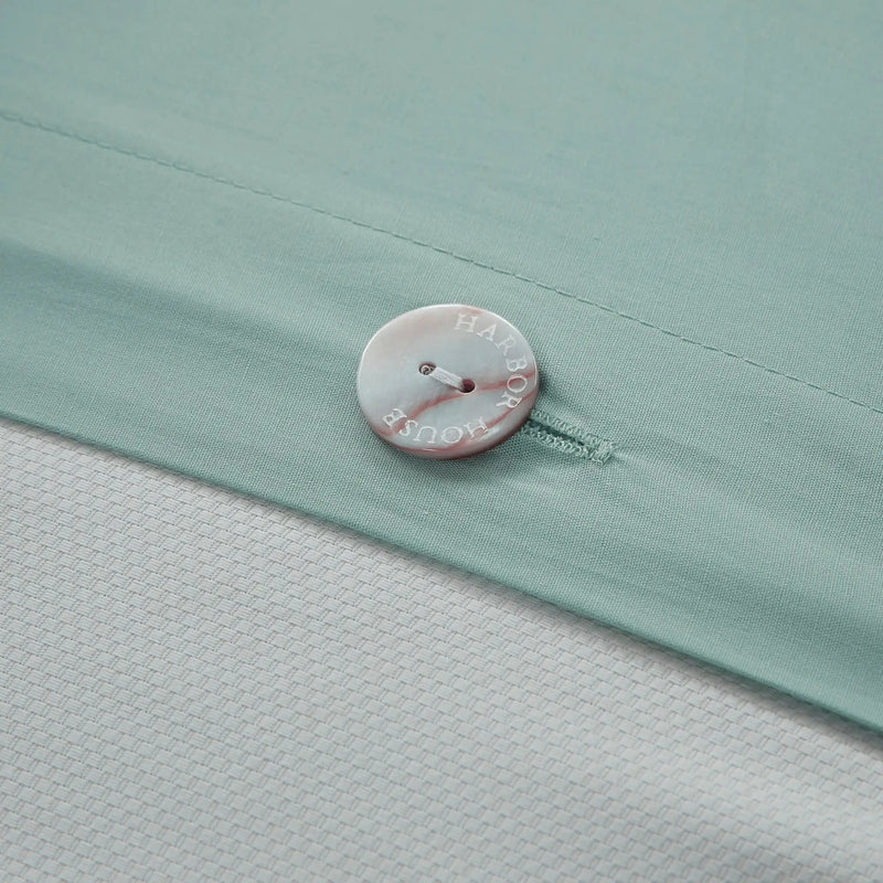 Duvet Cover Mini Set Aqua King/Cal King by HouseOfZazla