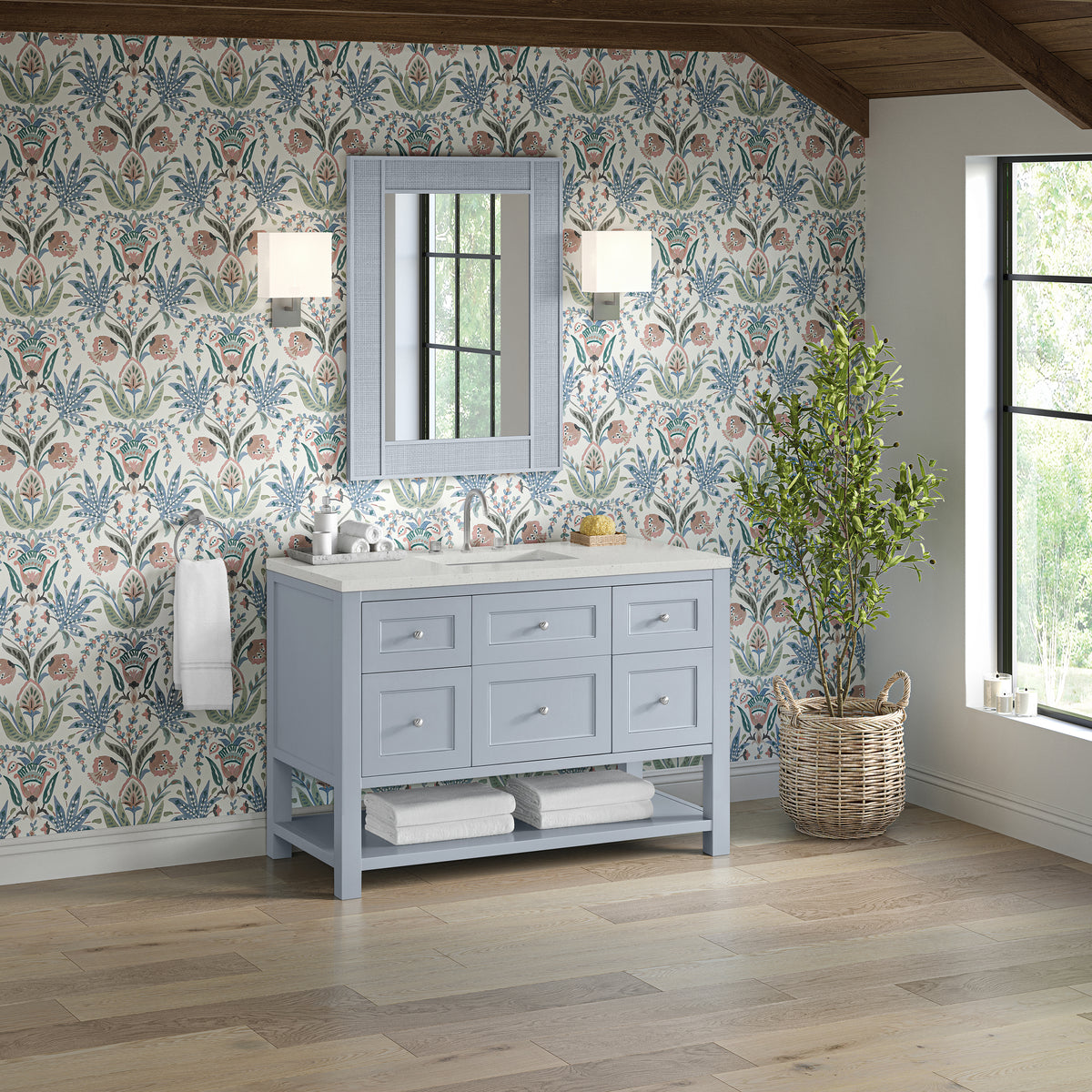 James Martin Breckenridge 48" Single Bathroom Vanity, Serenity Blue, view 26