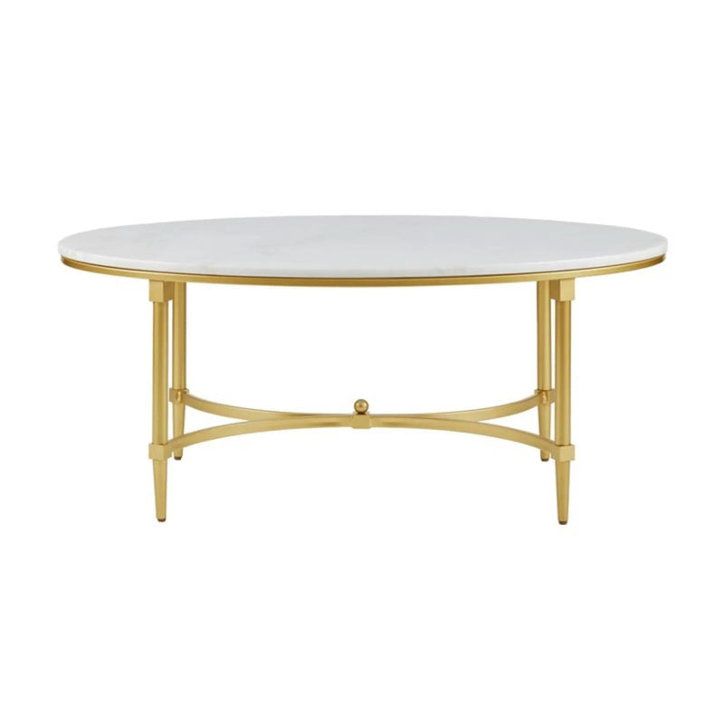 Bordeaux - Coffee Table - White / Gold by Unique Piece Furniture