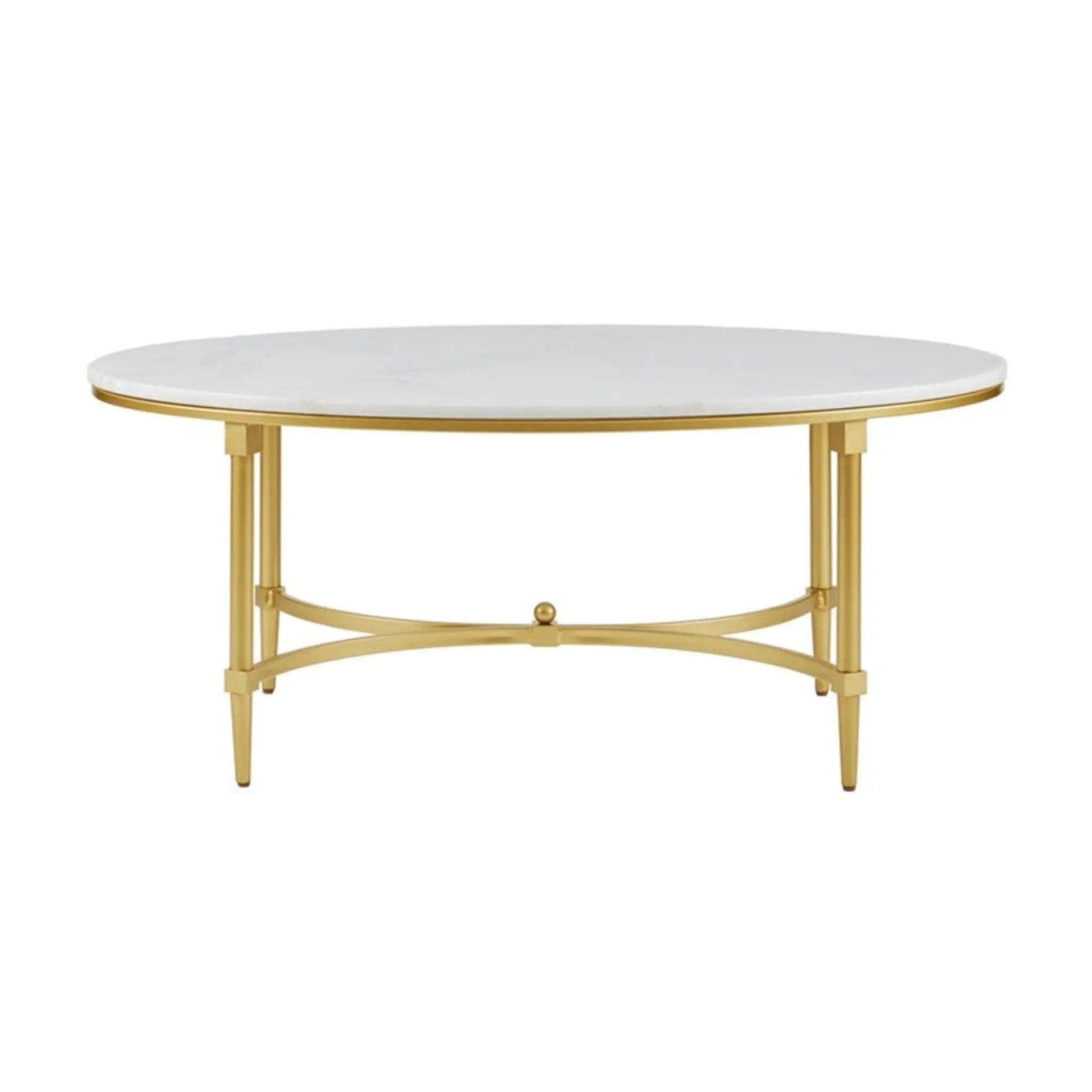Bordeaux - Coffee Table - White / Gold by HouseOfZazla