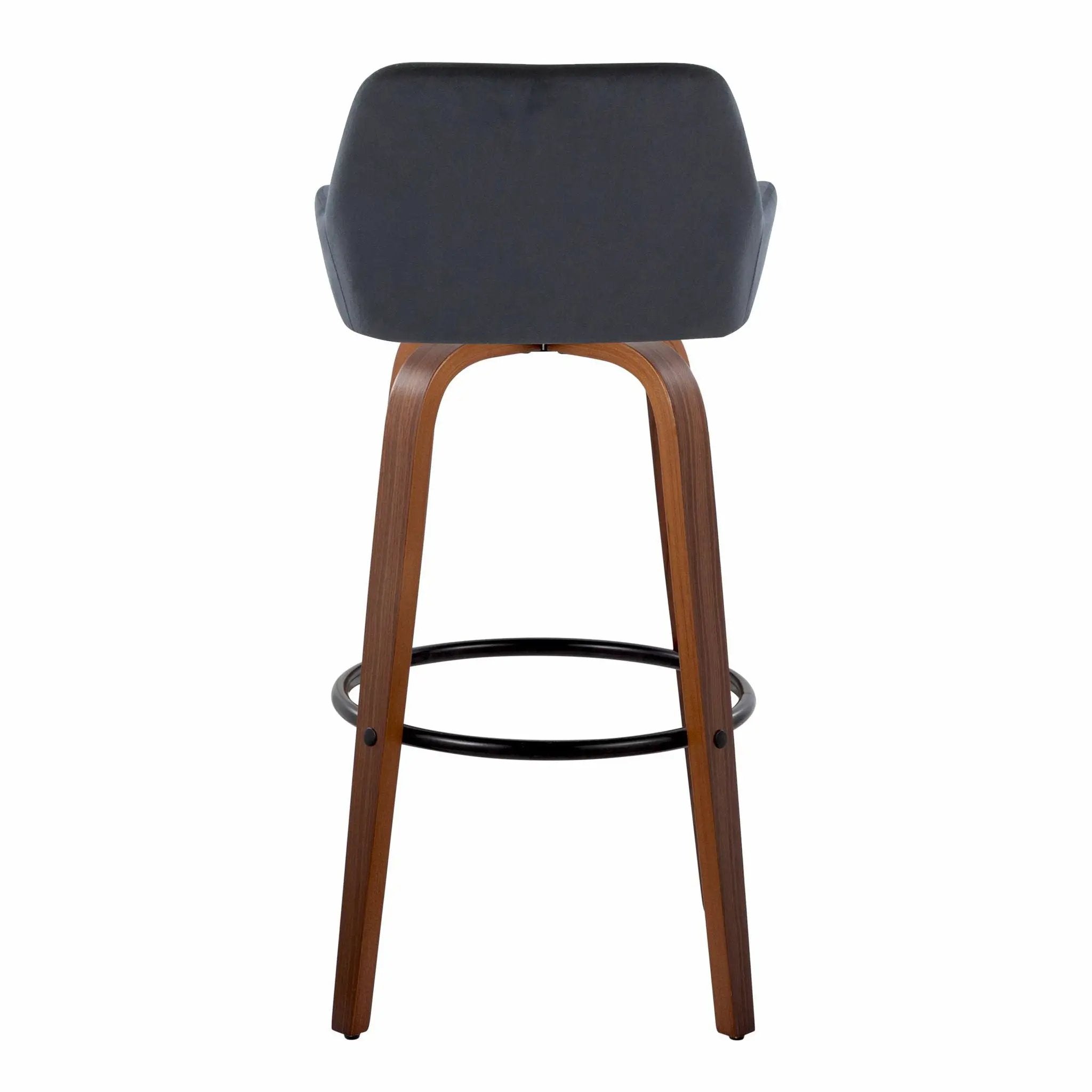 Daniella - Contemporary Fixed Height, Barstool & Swivel And Round Footrest (Set of 2) by Unique Piece Furniture
