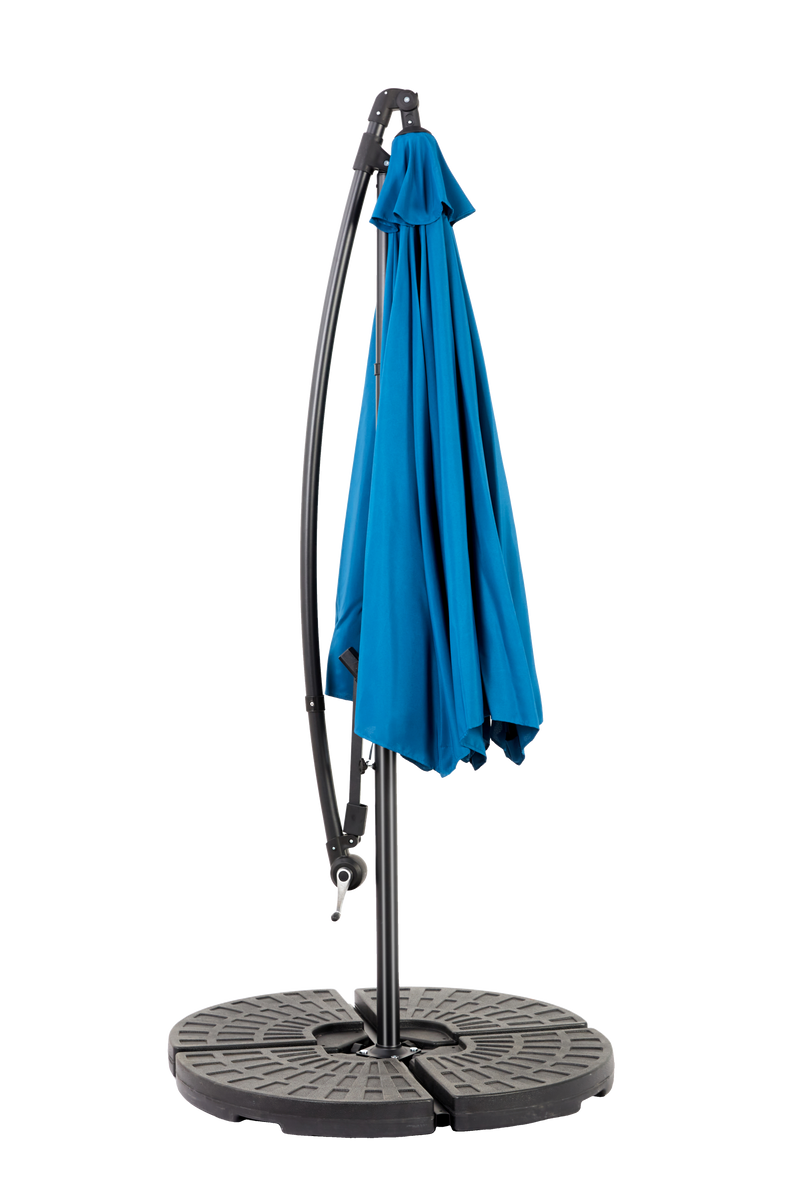 10ft Offset Hanging Market Patio Umbrella with Easy Tilt Adjustment by HouseOfZazla