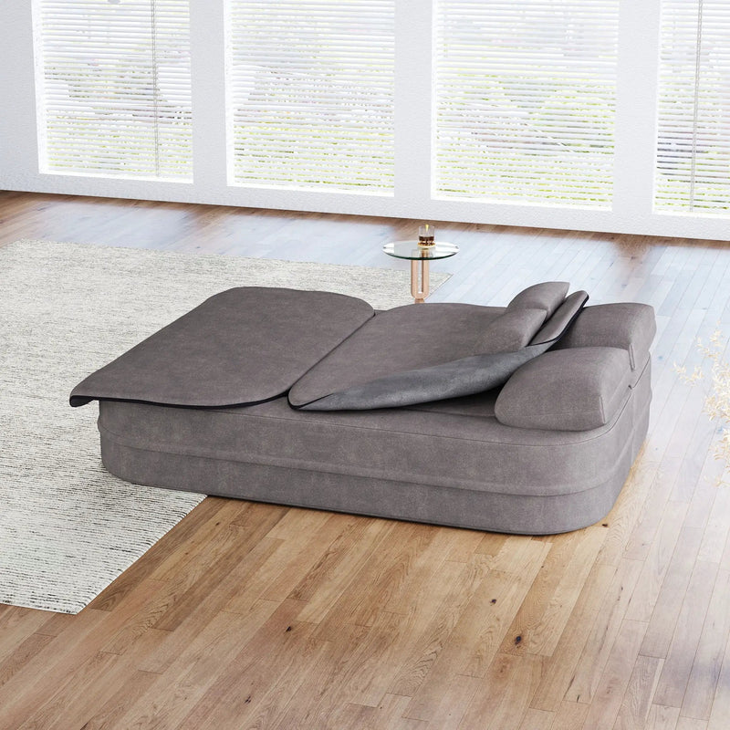 2 In 1 Foldable Sofa Bed With Multi Functional Blanket, Floor Lounge Sofa by HouseOfZazla