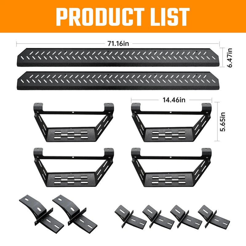 Running Boards for Ford Bronco 4 Door (2021-2026) by HouseOfZazla