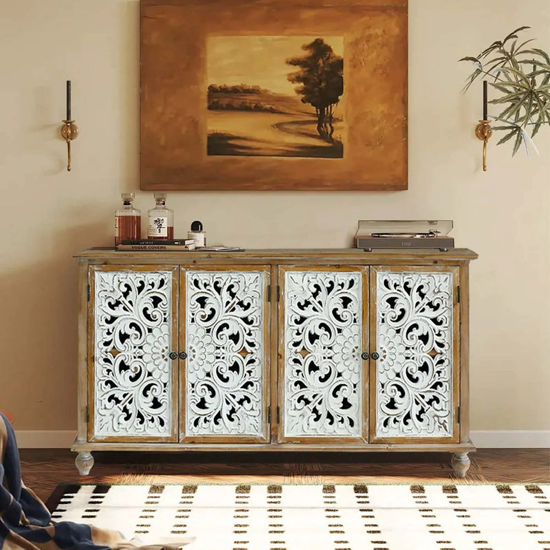 Accent Cabinet with 4 Doors by HouseOfZazla