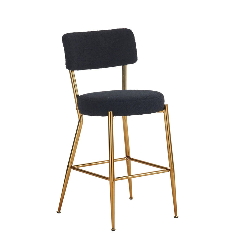 Modern Teddy Fabric Upholstered Bar Stools by HouseOfZazla