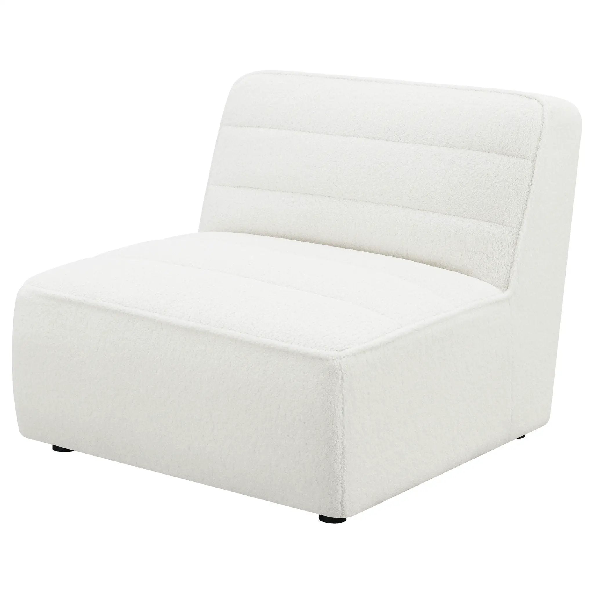 Sunny Upholstered Armless Chair Natural by Unique Piece Furniture