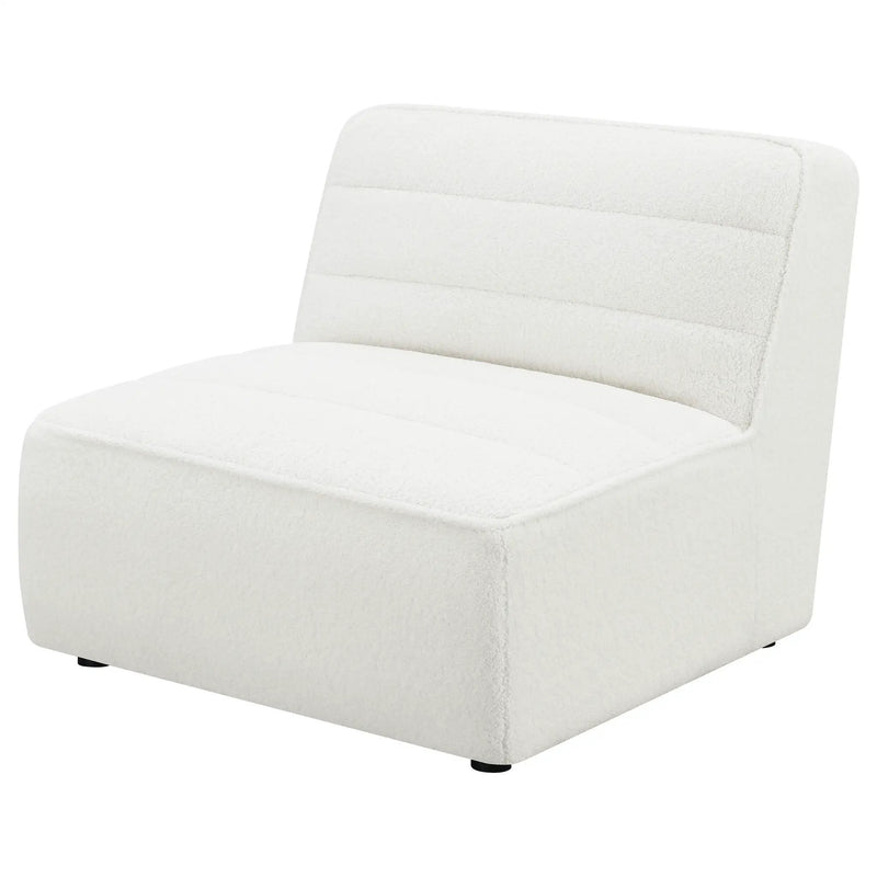 Sunny Upholstered Armless Chair Natural by Unique Piece Furniture