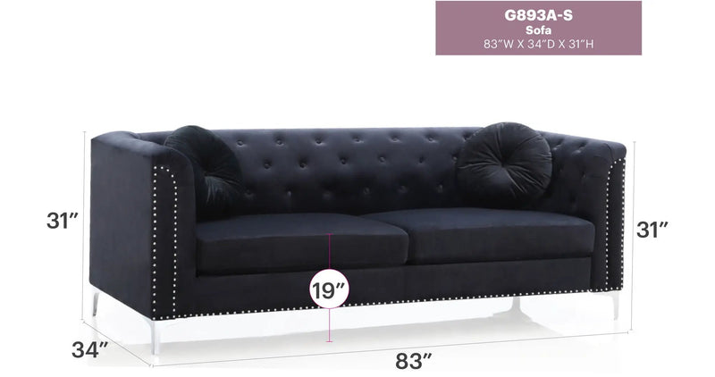 Pompano - Elegant Contemporary Sofa by Unique Piece Furniture