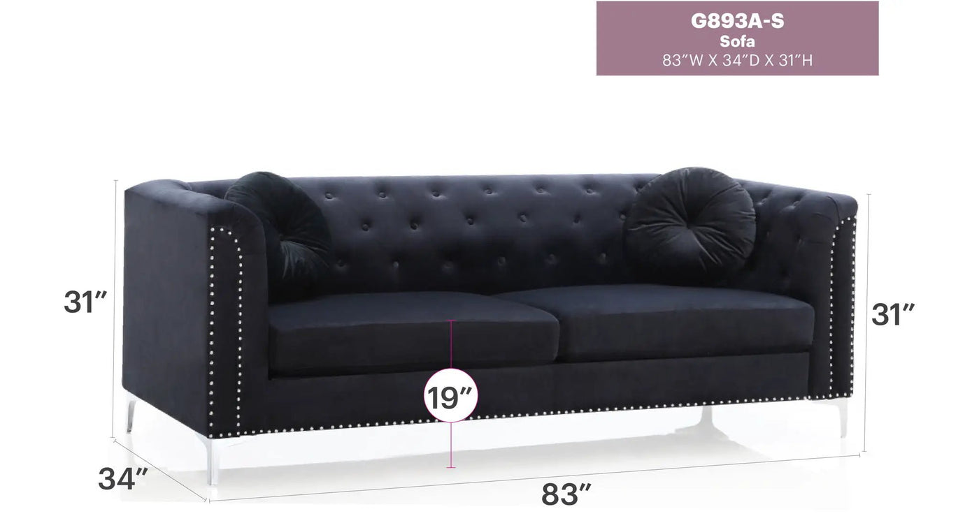 Pompano - Elegant Contemporary Sofa by HouseOfZazla