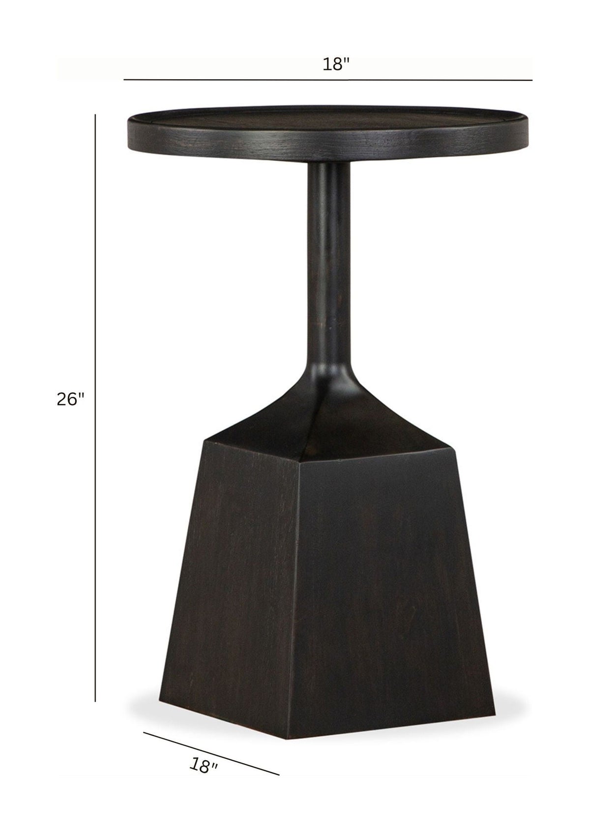 Lindon - Round Pedestal Accent End Table, photo 13 of 14