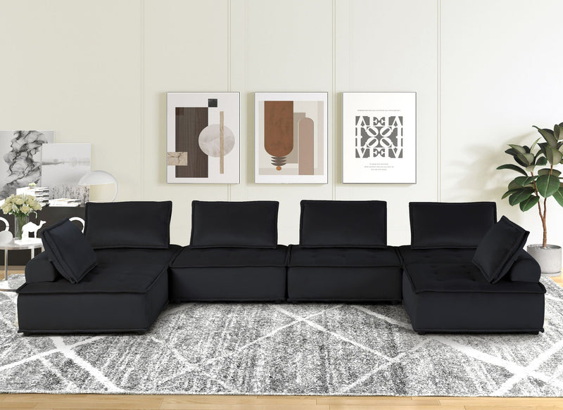 Anna - Stylish Sectional Sofa Ottoman by HouseOfZazla