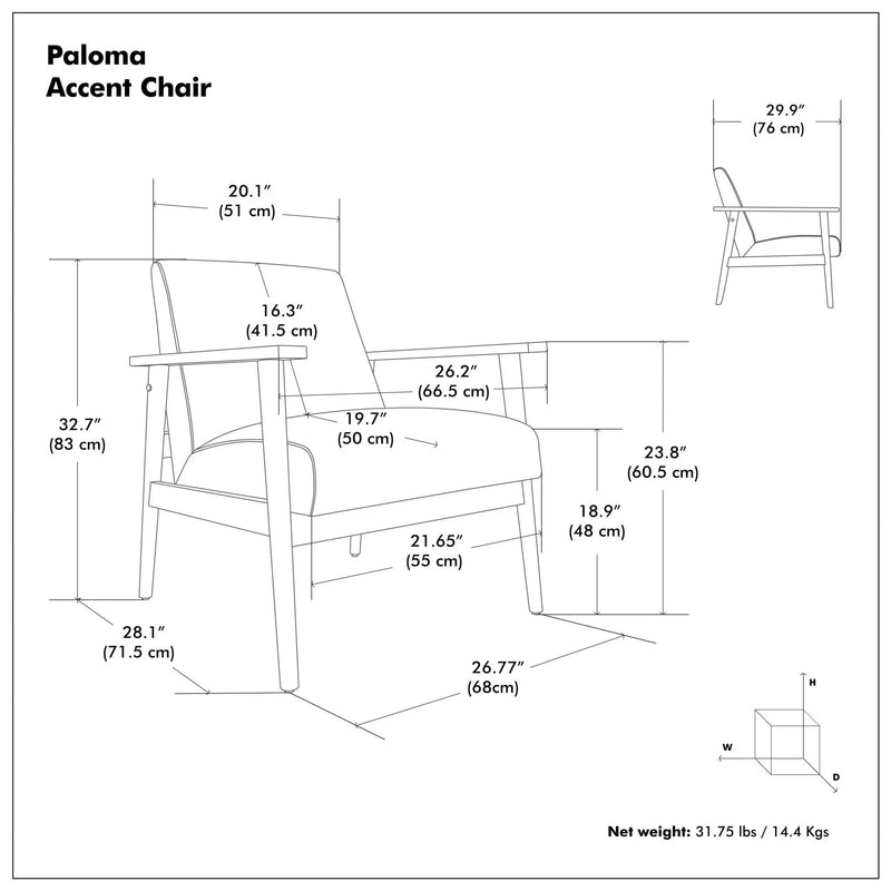 Paloma - Accent Chair - Brown by HouseOfZazla