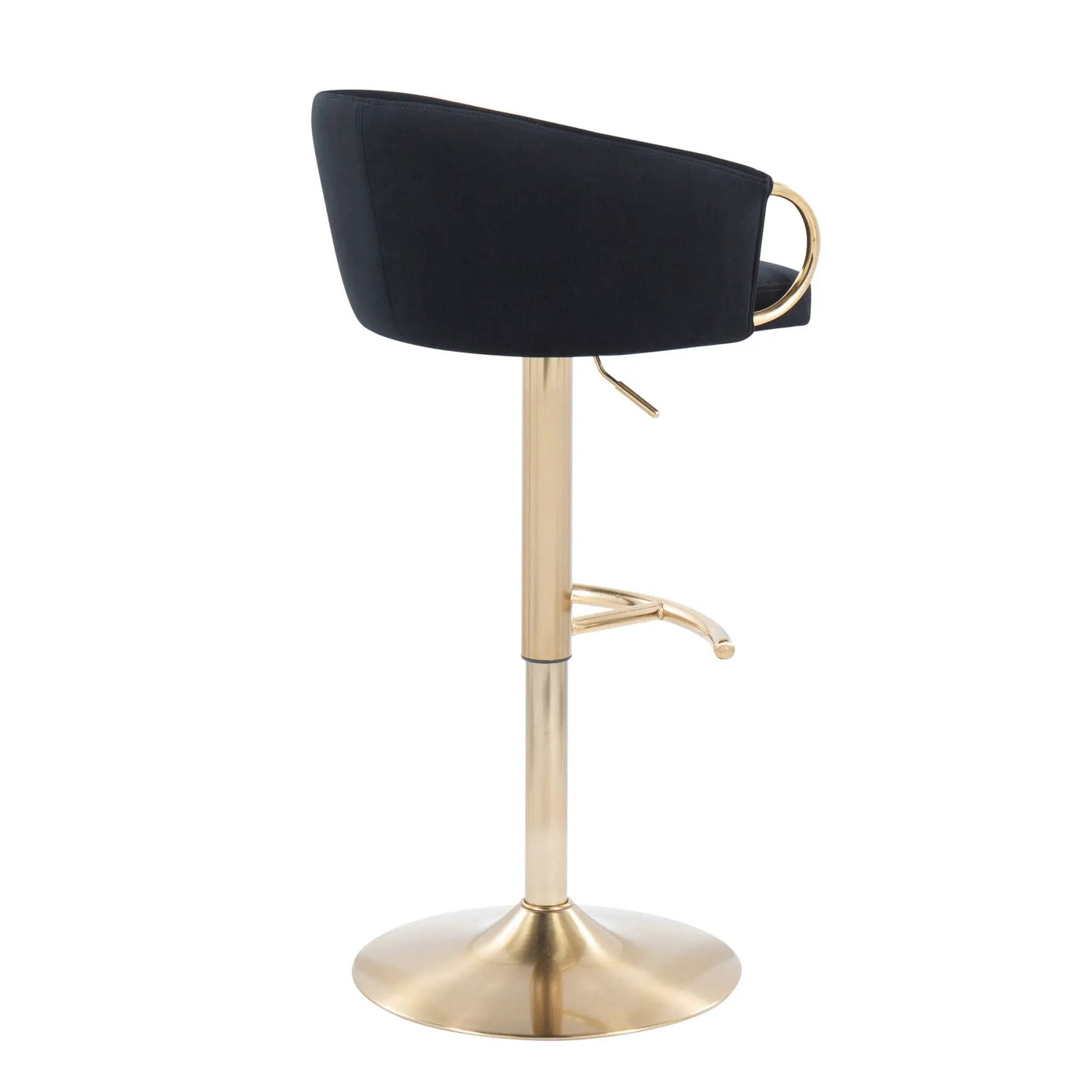 Claire - Contemporary / Glam Adjustable Bar Stool (Set of 2) by HouseOfZazla