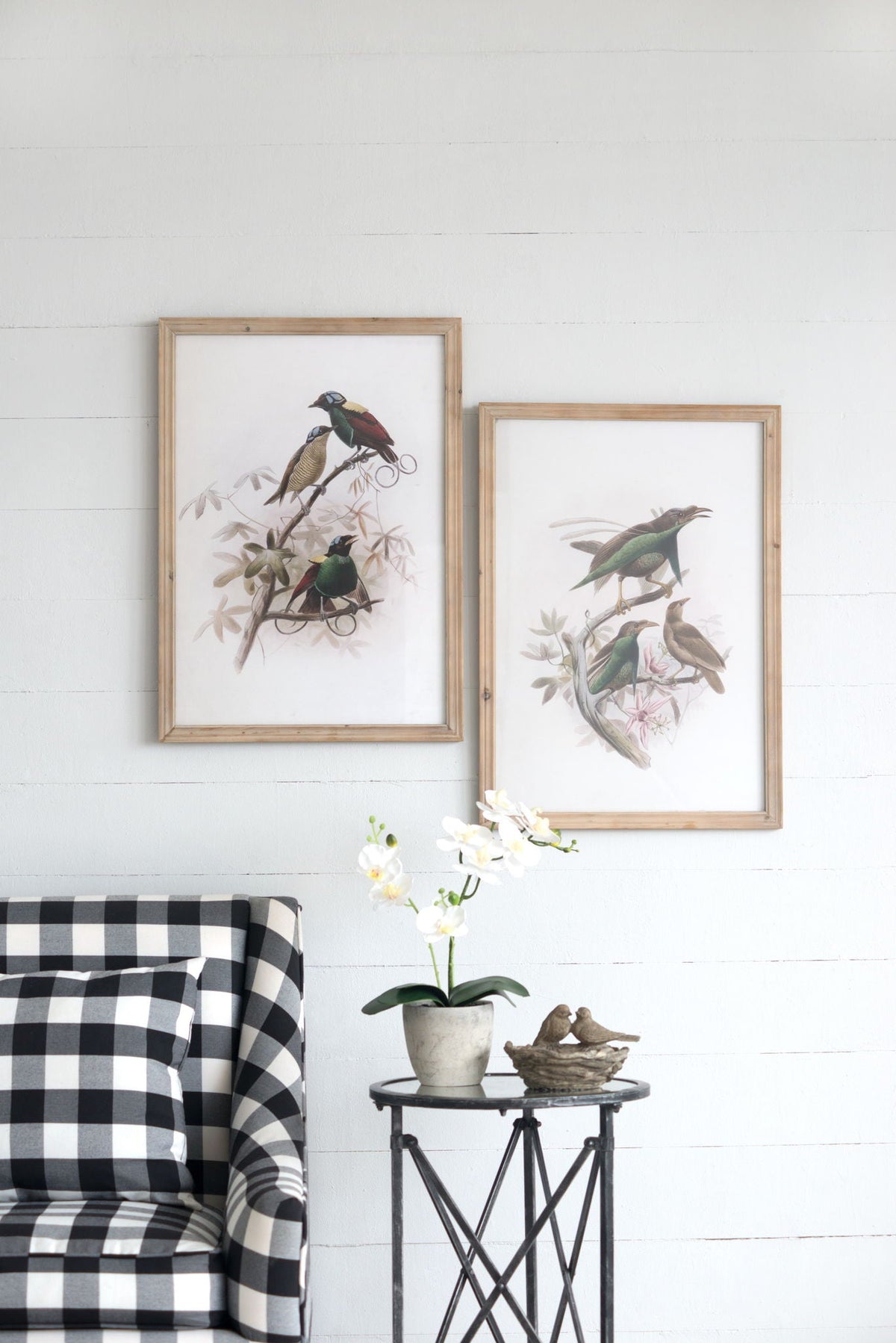 Bird Framed Print Set with Light Wood Frame - Multicolor, photo 13 of 13