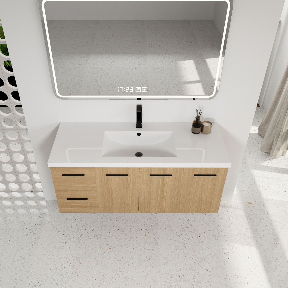 Floating Bathroom Vanity With Sink, Modular Cabinet, photo 14 of 14