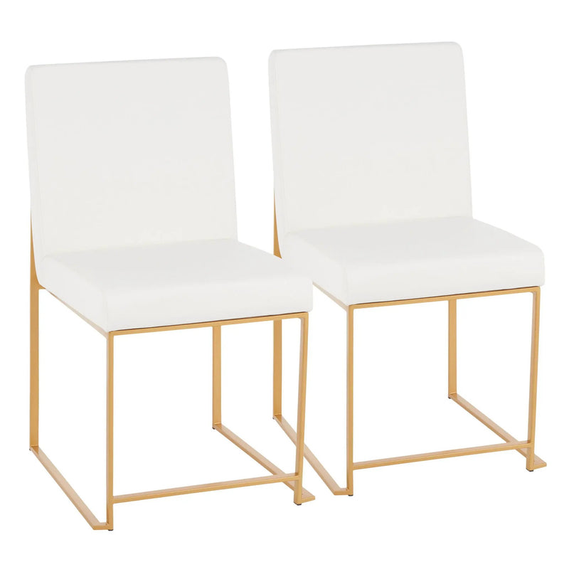 Fuji - Contemporary Stylish Frame, High Back Dining Chair (Set of 2) by Unique Piece Furniture