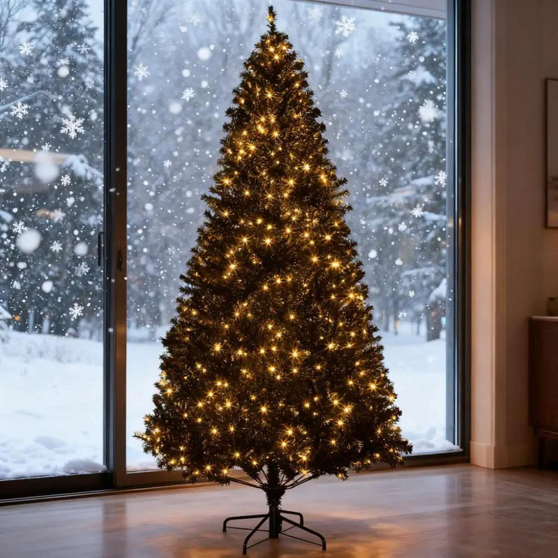 7.5 Ft Tall PreLit Artificial Christmas Tree by HouseOfZazla
