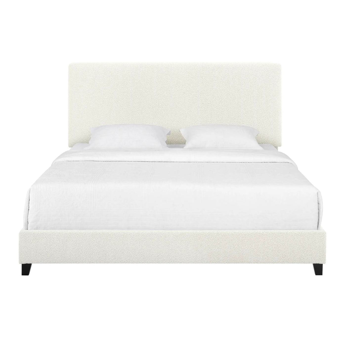 Platform Bed & Upholstered Headboard by HouseOfZazla