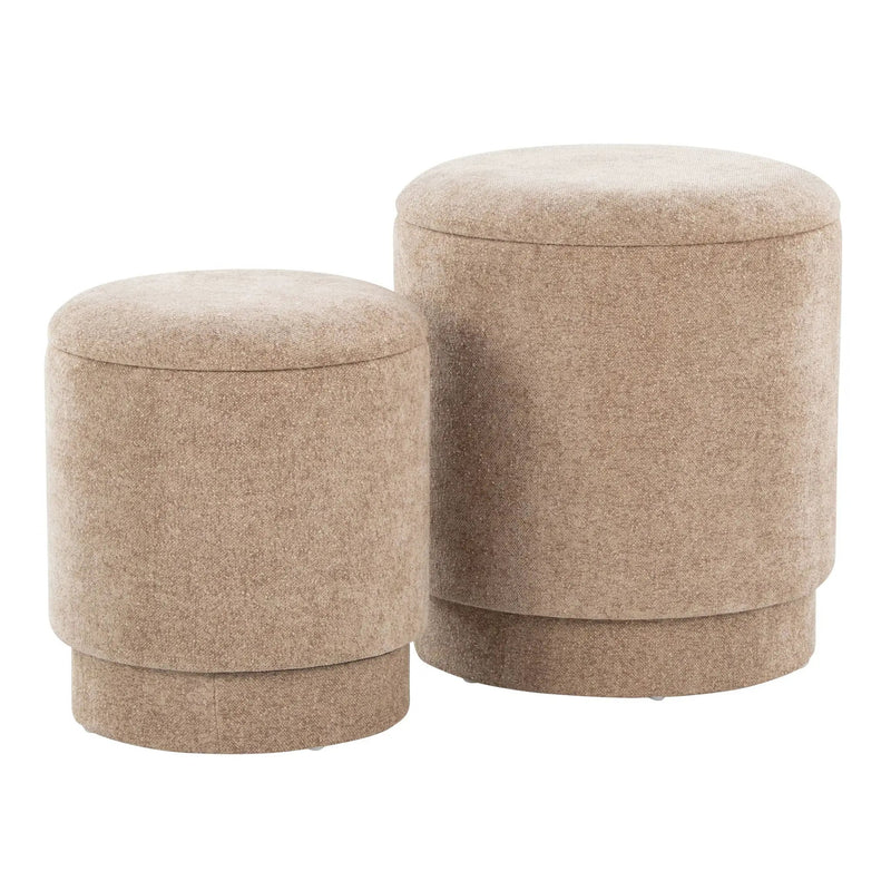 Marla - Upholste Contemporary Ottoman Set by Unique Piece Furniture